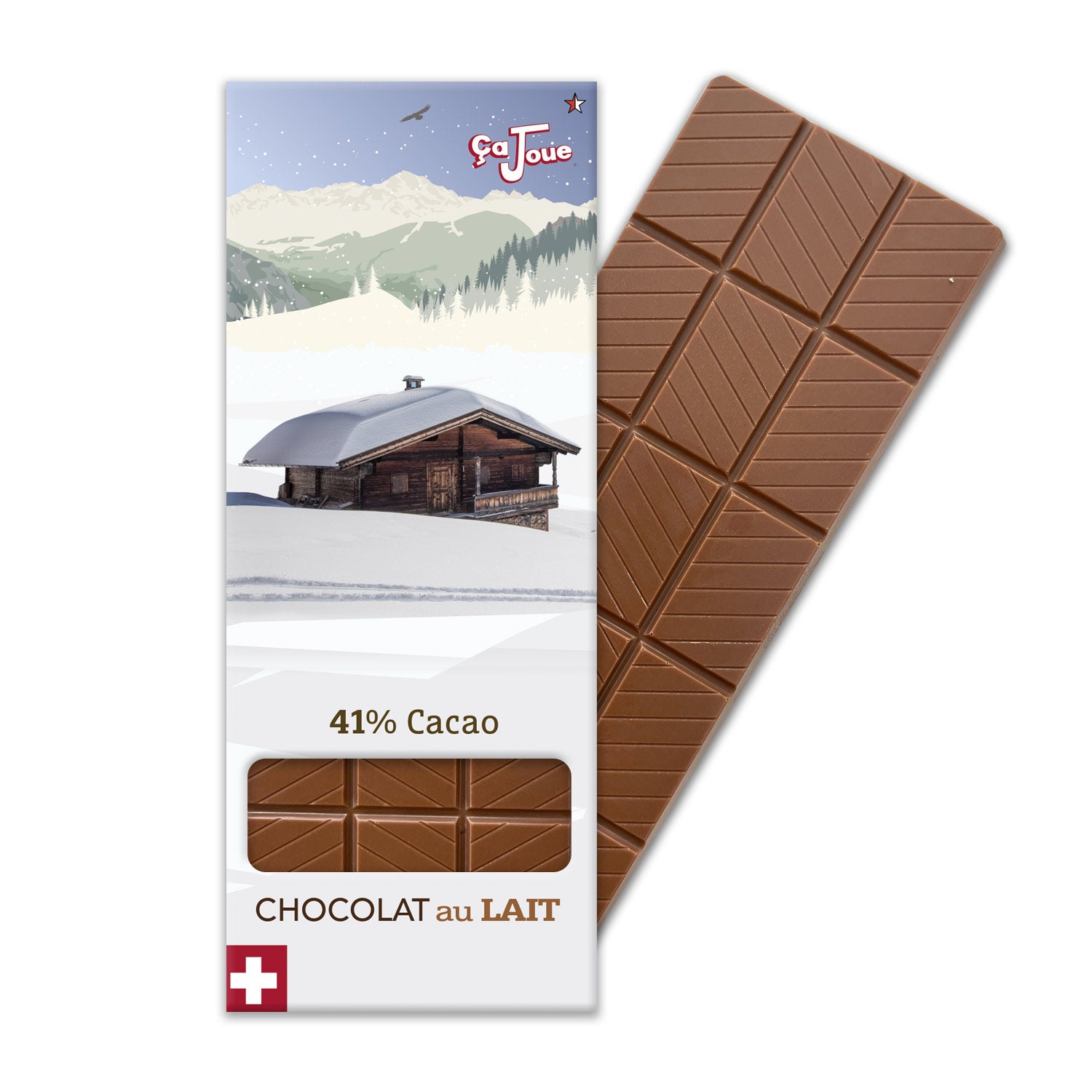 Le Chalet: Chocolat au Lait suisse 41% Cacao (W-BL1-fr)