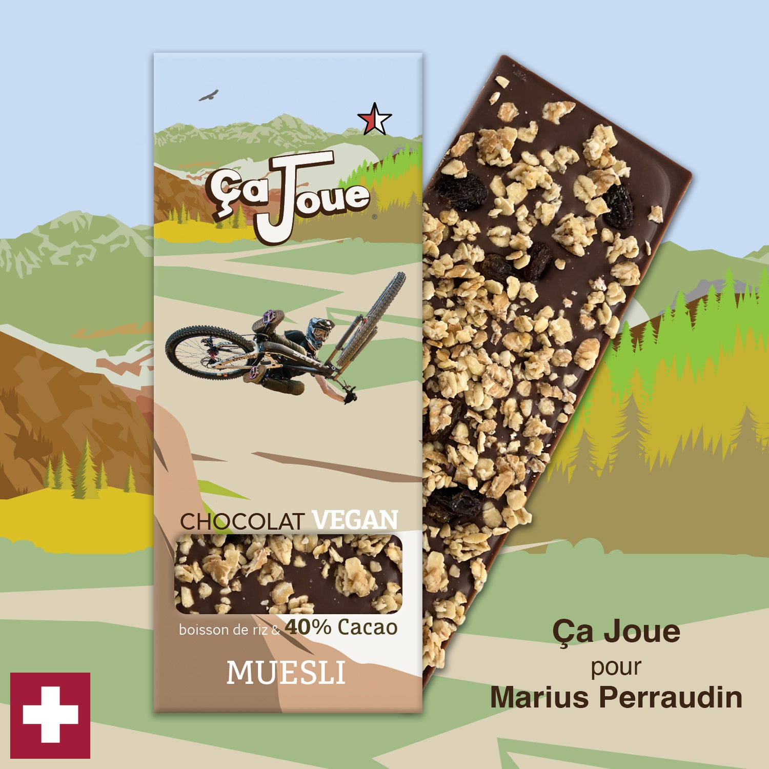 Ça Joue pour Marius Perraudin (Ref-N3) Chocolat du Val de Bagnes