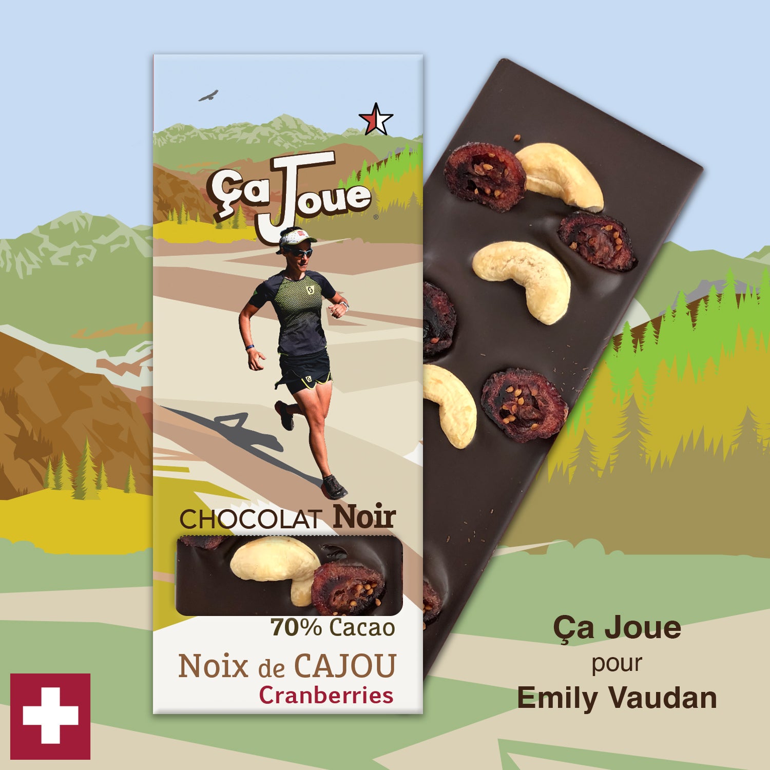 Ça Joue pour Emily Vaudan (Ref-N6) Chocolat du Val de Bagnes