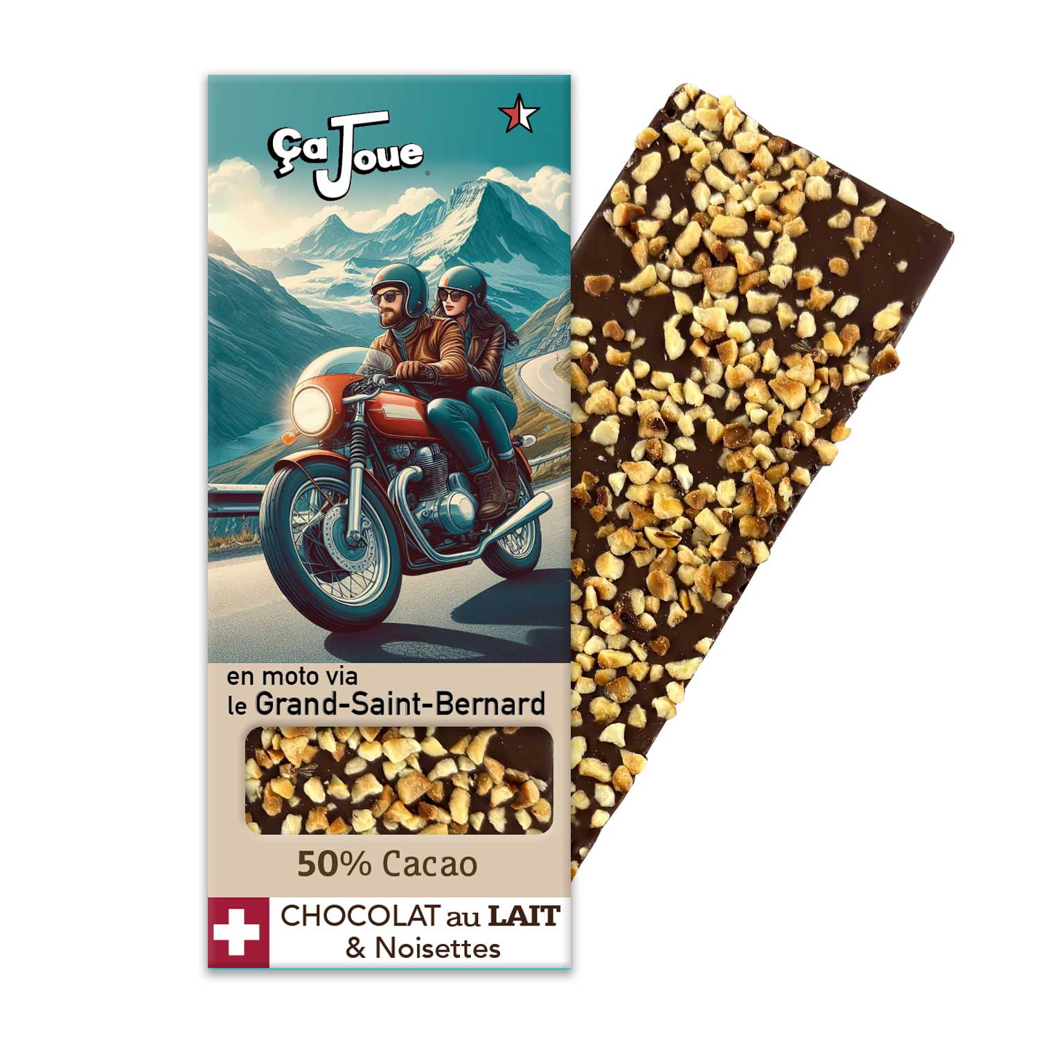 Swiss Milk Chocolate 50% Cacao with Hazelnut