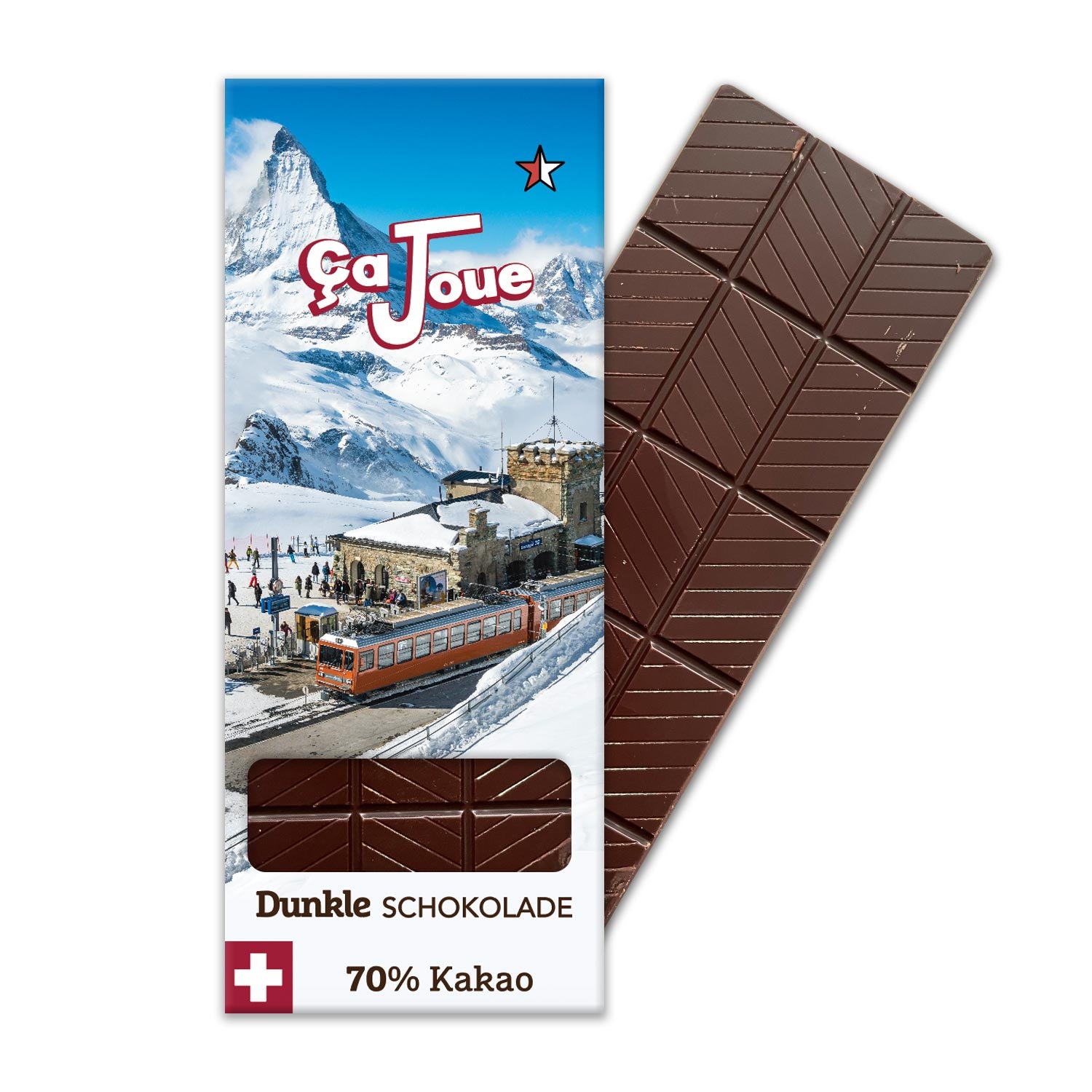 Train Suisse: Dunkle Schokolade 70% Kakao