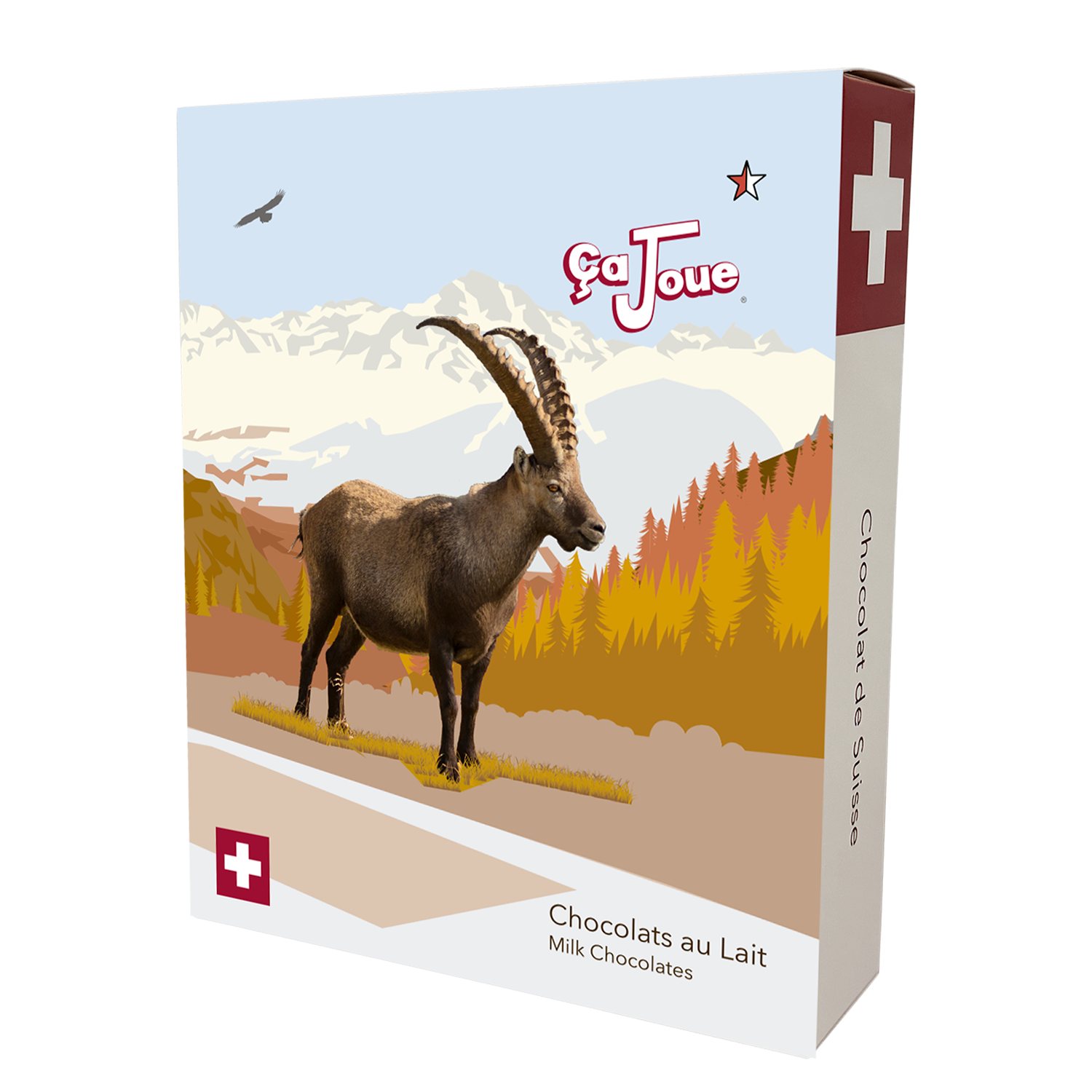 Gift Box Selection of 4 Swiss Milk Chocolates (L2-en)