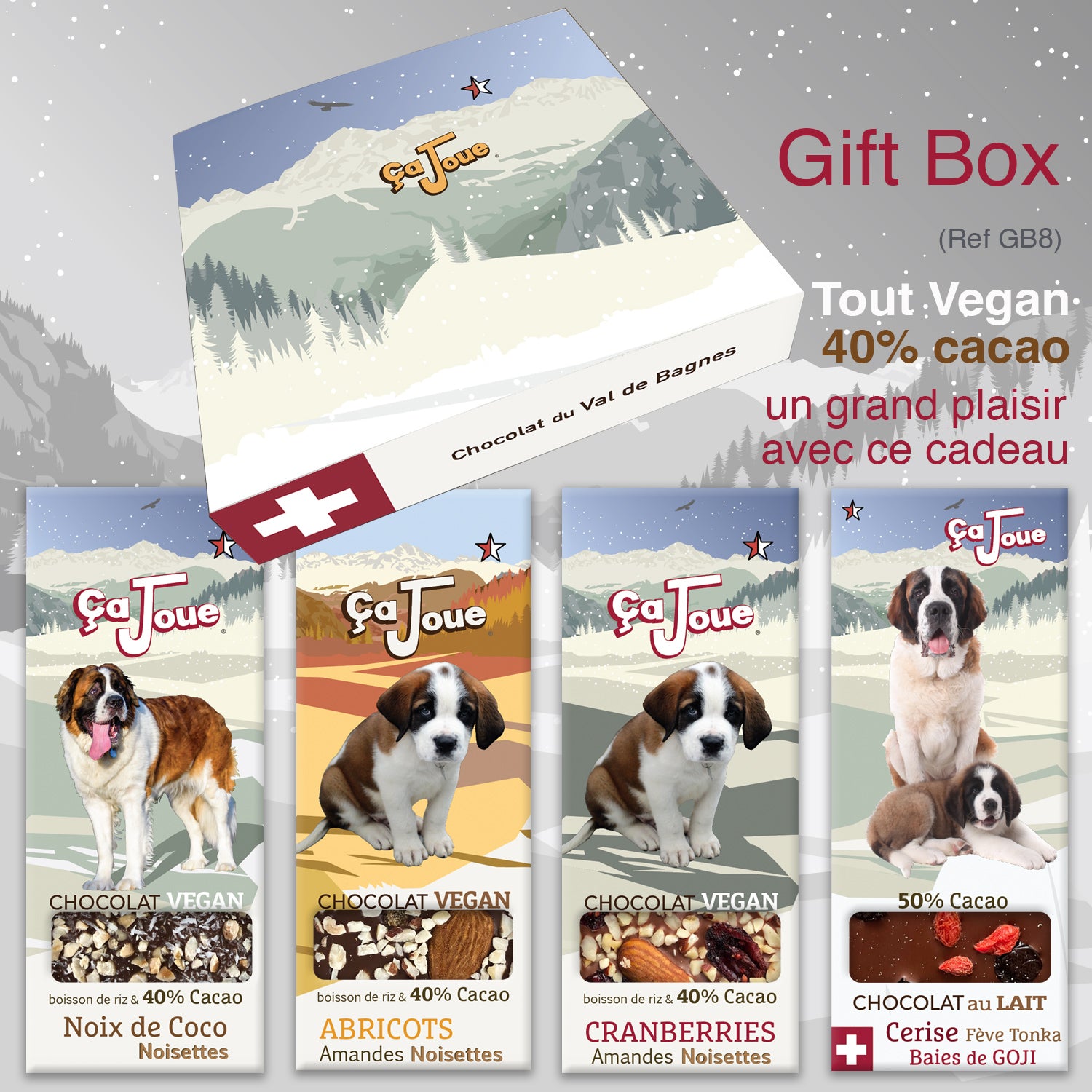 Gift Box (Ref GB8) Chocolate from Val de Bagnes