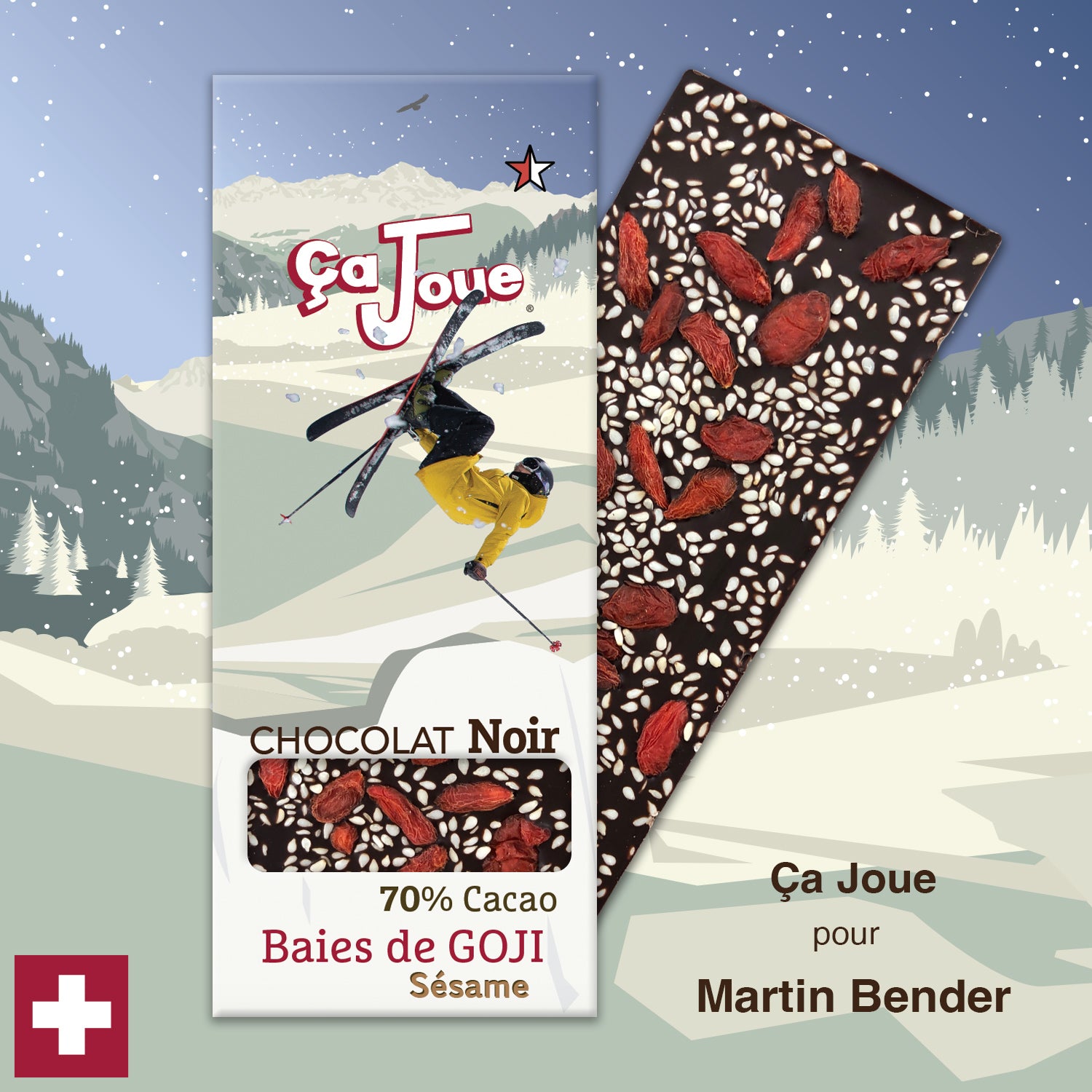 Ça Joue for Martin Bender (Ref-BN4) Chocolate from Val de Bagnes