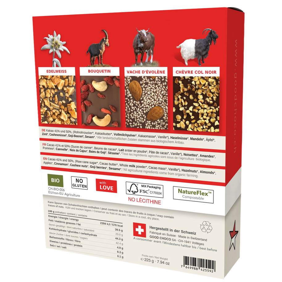Gift-box of 4 Milk Chocolates (GB4-S-en)