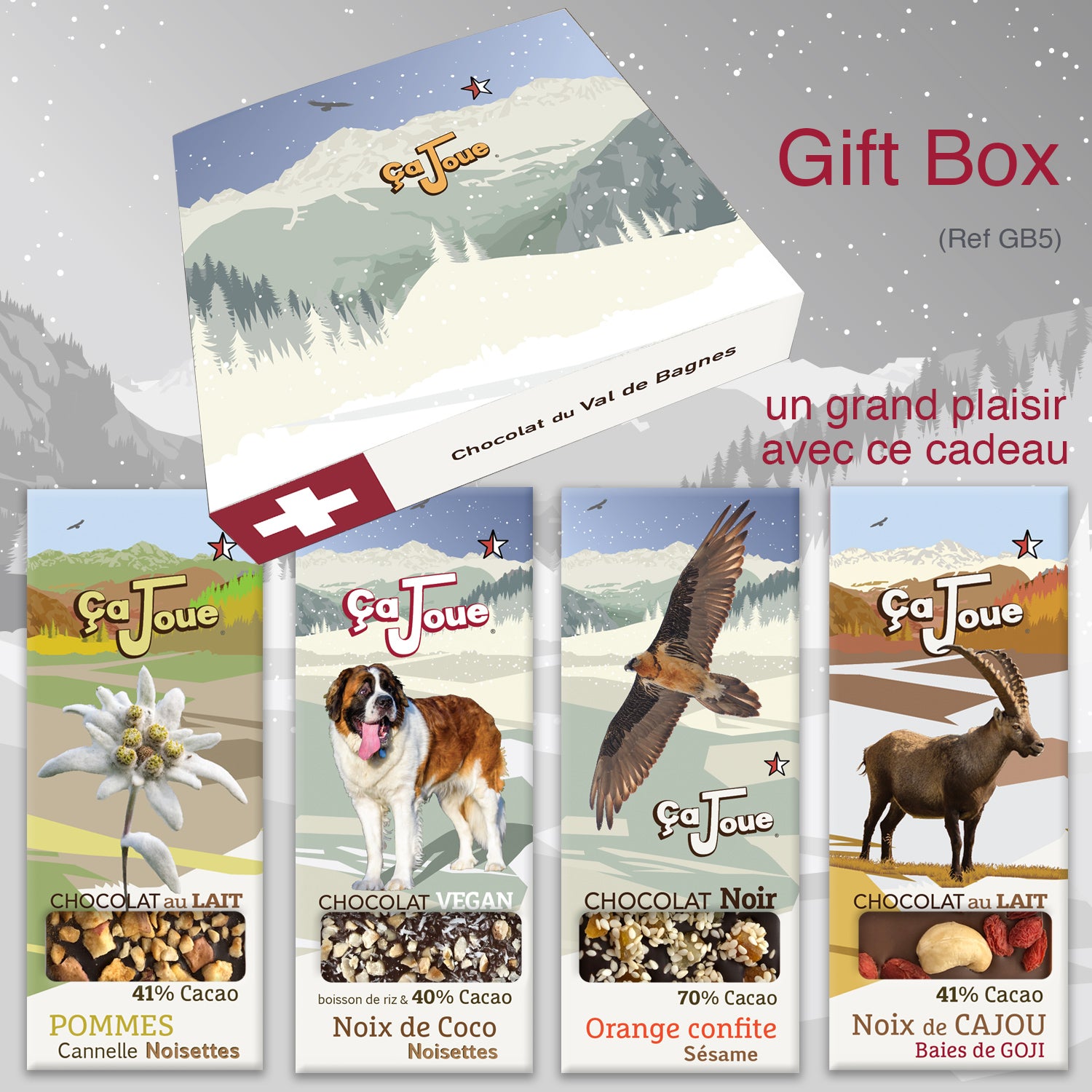 Gift Box (Ref GB5) Chocolate from Val de Bagnes